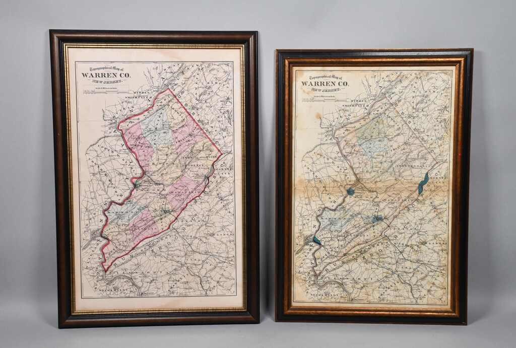 2 TOPOGRAPHICAL MAPS OF WARREN 341ce9