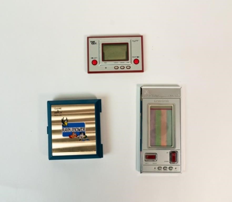 3 NINTENDO GAME AND WATCH HANDHELD 341d10