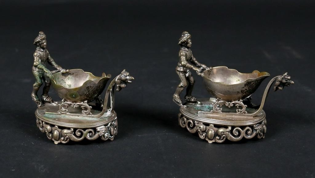 PAIR CONTINENTAL FIGURAL SILVER 341d77