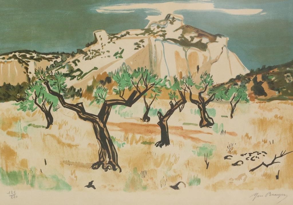 YVES BRAYER LITHOGRAPH LANDSCAPEYves