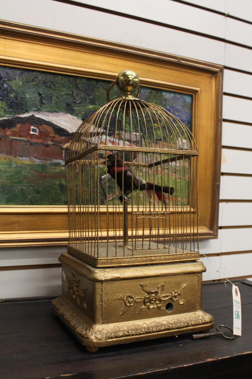 AUTOMATON BIRD IN CAGEAUTOMATON