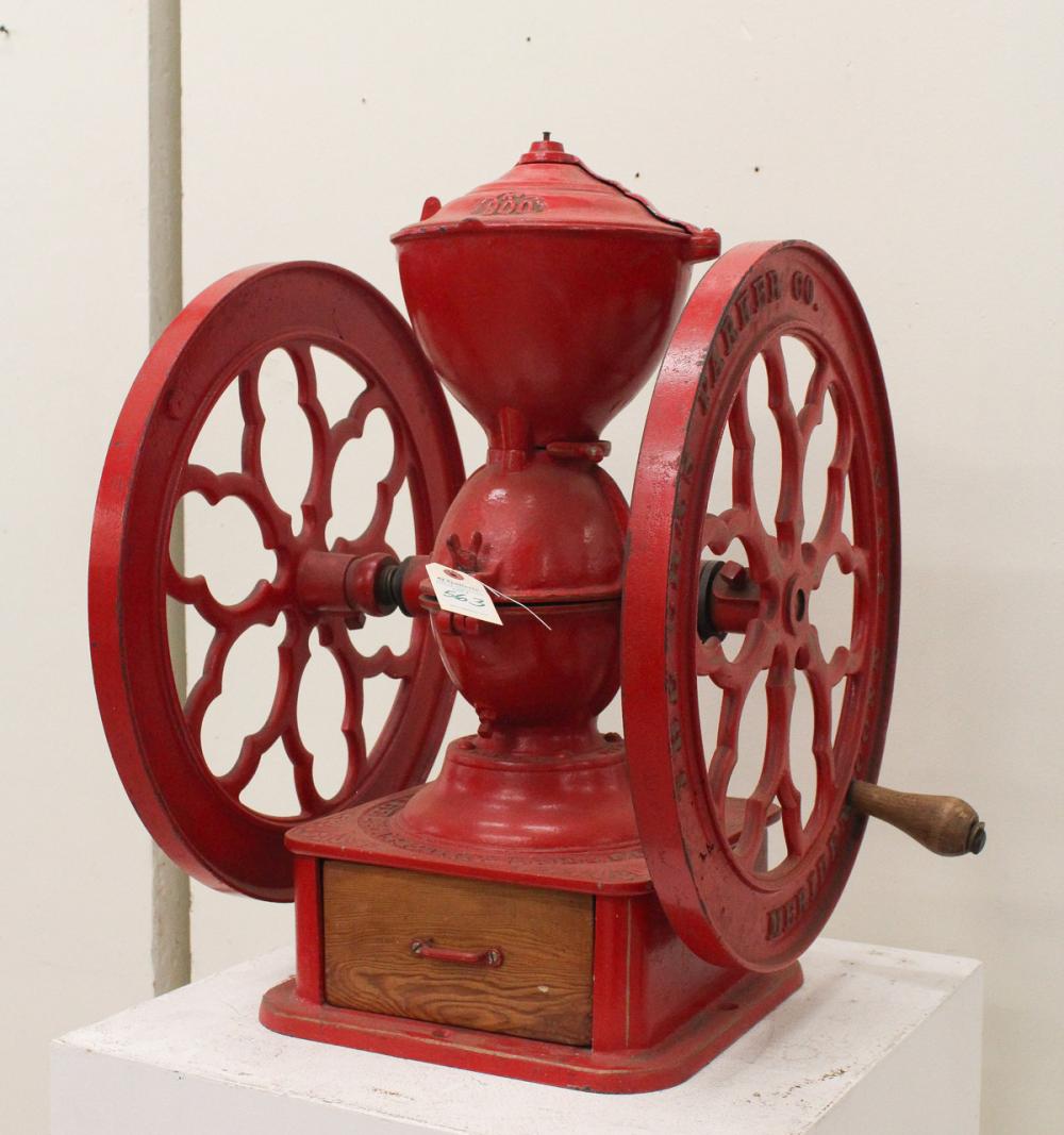 CAST IRON DOUBLE-WHEEL COFFEE MILL/GRINDERCAST