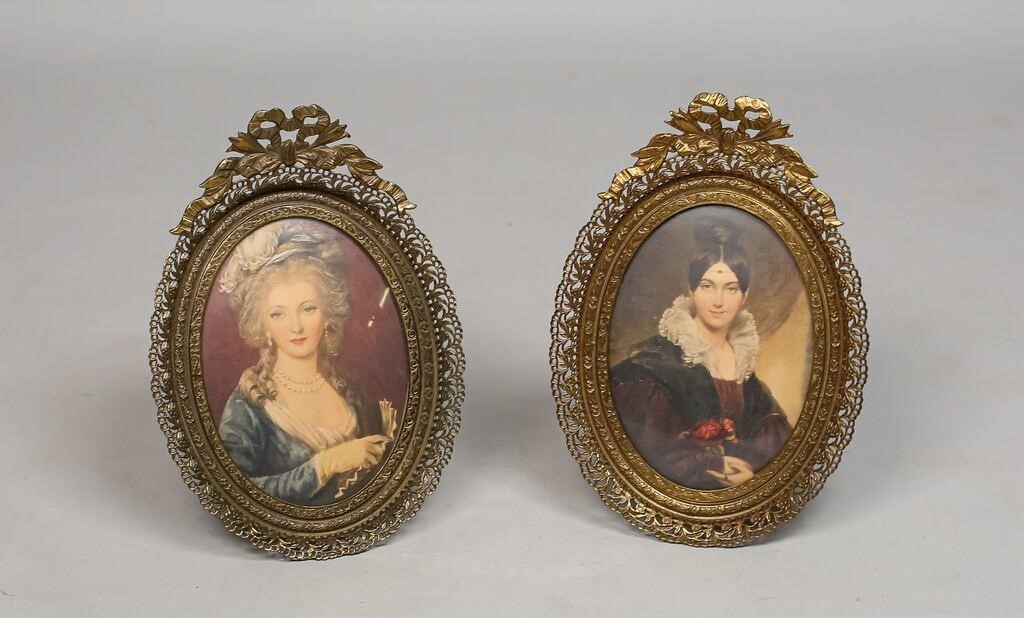 PAIR OF PORTRAIT MINIATURES PRINTS 341e2e