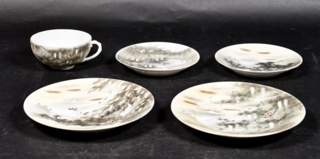 5 PIECES KUTANI PORCELAIN5 pieces 341e26