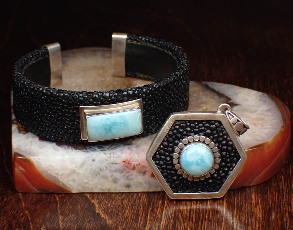 TASO LARIMAR AND STERLING SILVER 341e48