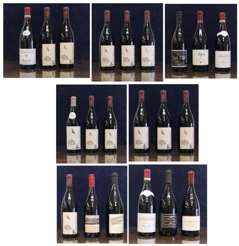 TWENTY-ONE BOTTLES OF VINTAGE PINOT