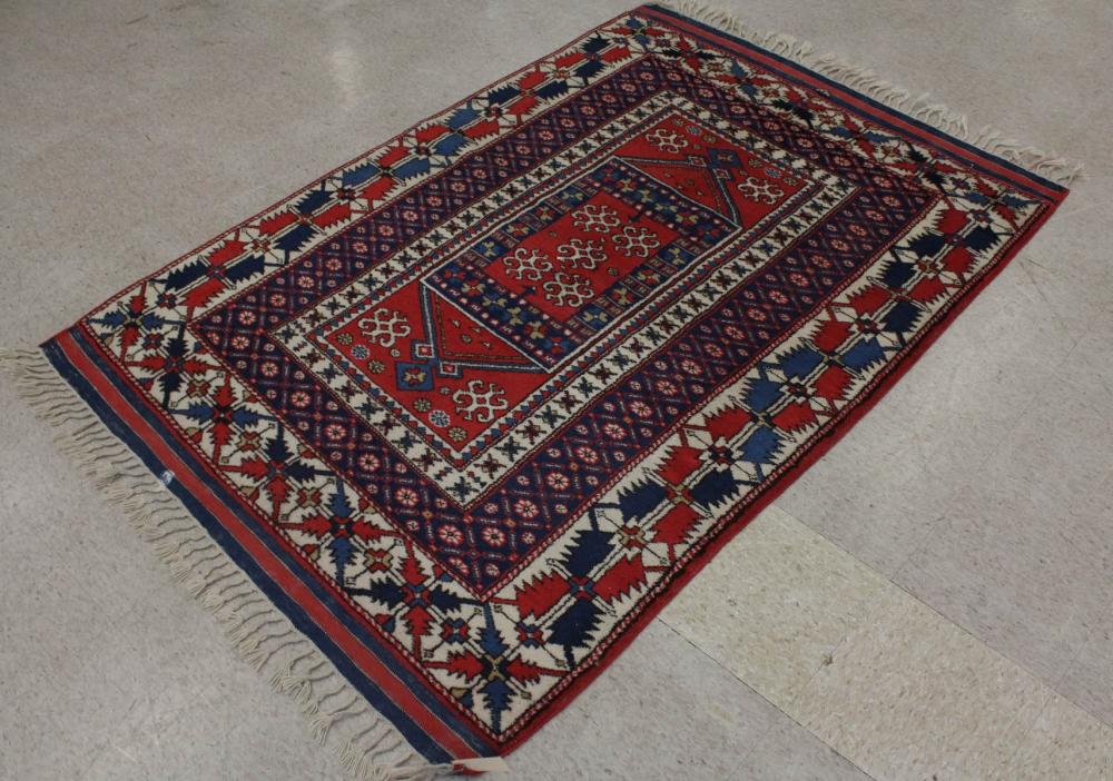 HAND KNOTTED TURKISH AREA RUGHAND 341f3d