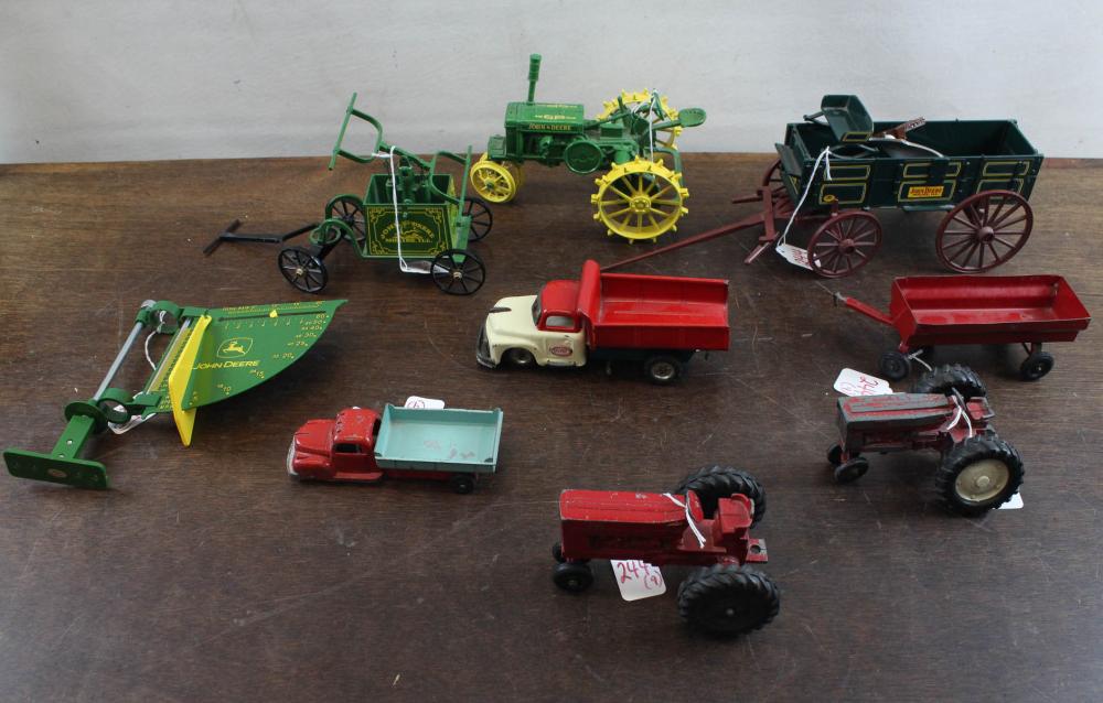 COLLECTION OF NINE FARM RELATED TOYSCOLLECTION