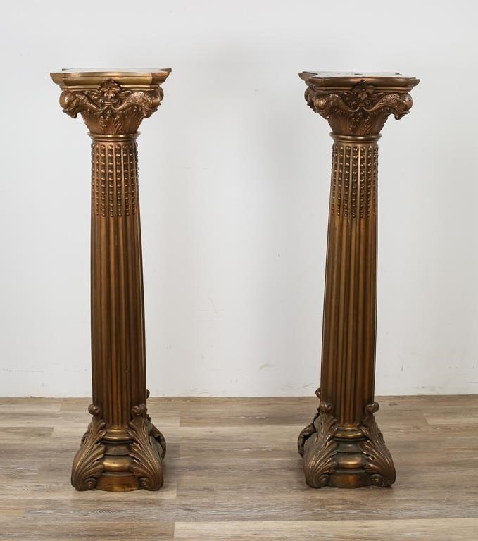 PAIR OF NEOCLASSICAL PATINATED 342018