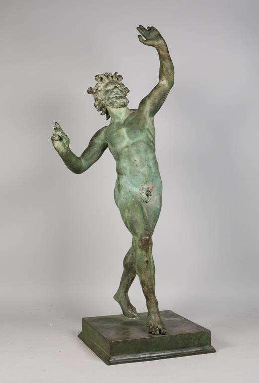 PATINATED BRONZE THE DANCING FAUN 342026