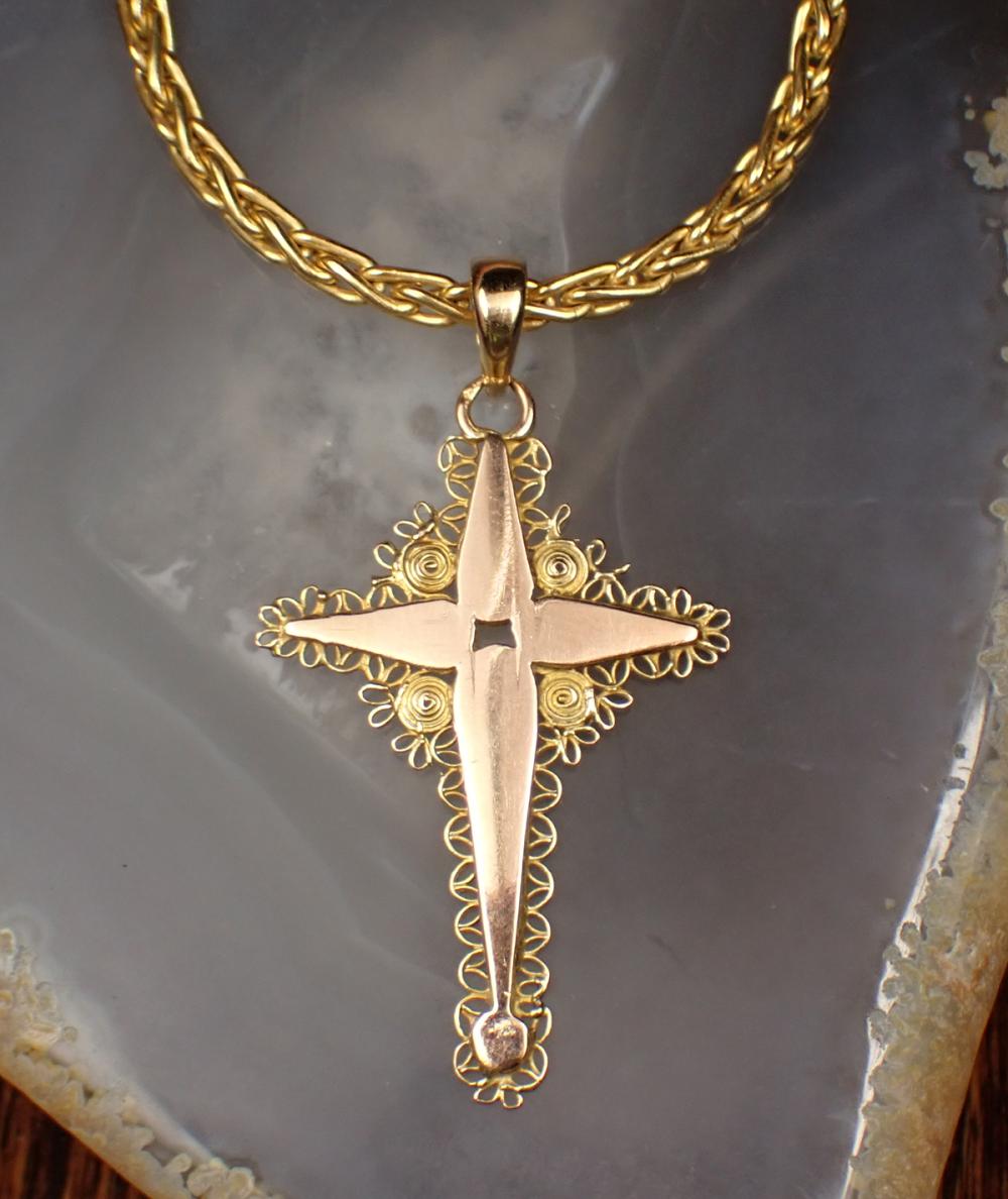 YELLOW GOLD PENDANT NECKLACEYELLOW 34203f