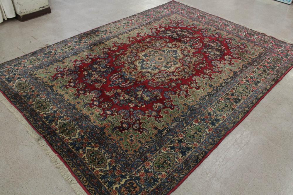 SEMI ANTIQUE PERSIAN KERMAN CARPETSEMI ANTIQUE 34203a