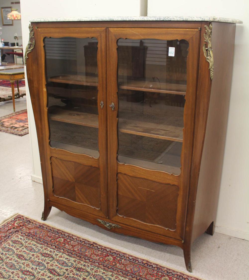 LOUIS XV STYLE MAHOGANY CABINET