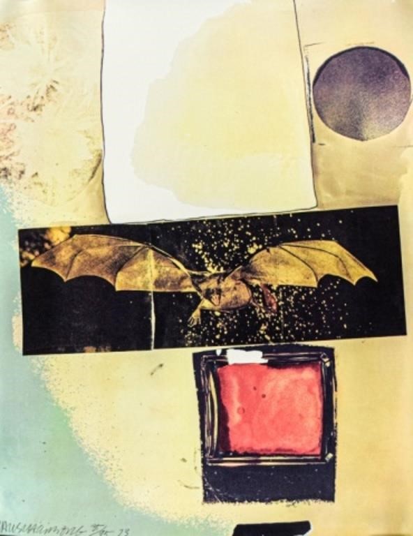 ROBERT RAUSCHENBERG OFFSET LITHOGRAPH/SCREENPRINTRobert