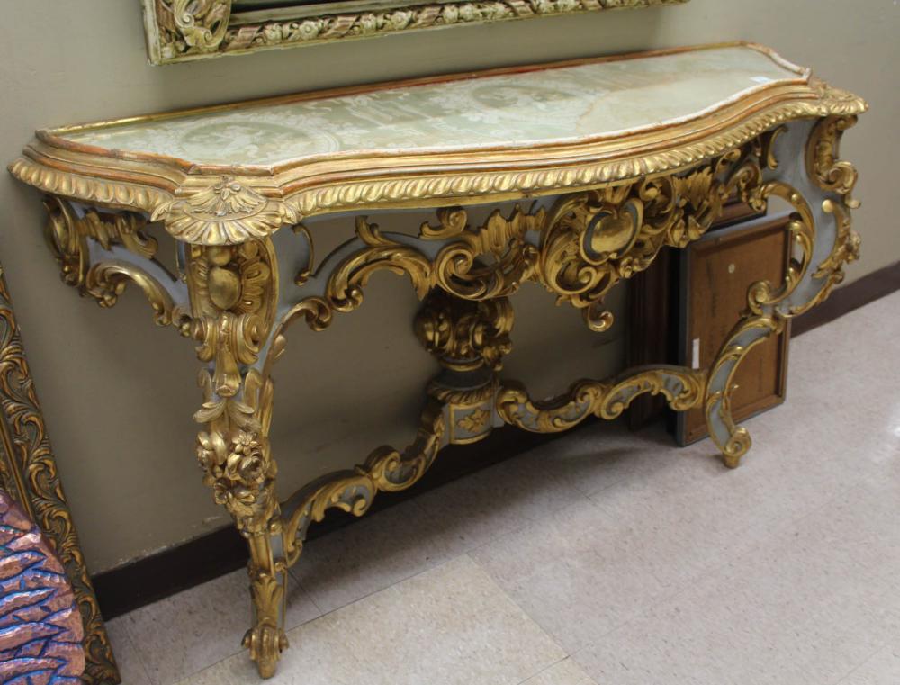 LOUIS XV STYLE GILTWOOD CONSOLE 34207c