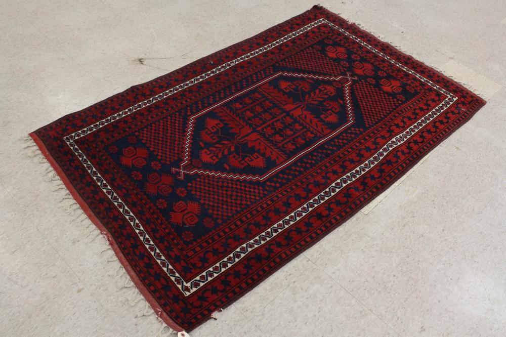 TWO AFGHAN BELOUCH AREA RUGSTWO 3420d7