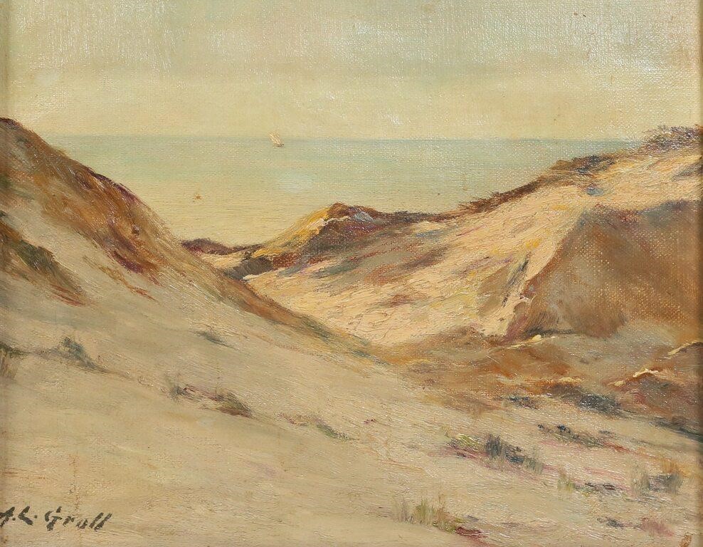 ALBERT GROLL OIL ON CANVAS LANDSCAPEAlbert 3420e9