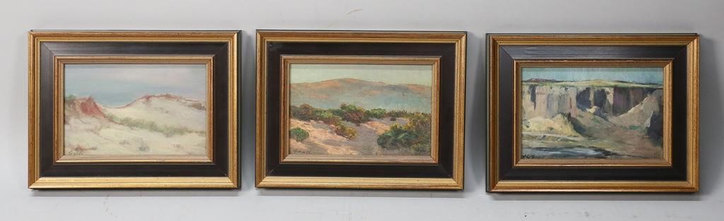 3 ALBERT GROLL OIL ON BOARD LANDSCAPES3 3420e2