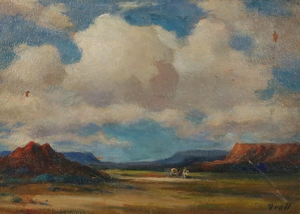 ALBERT GROLL OIL ON BOARD ARIZONA 3420e4