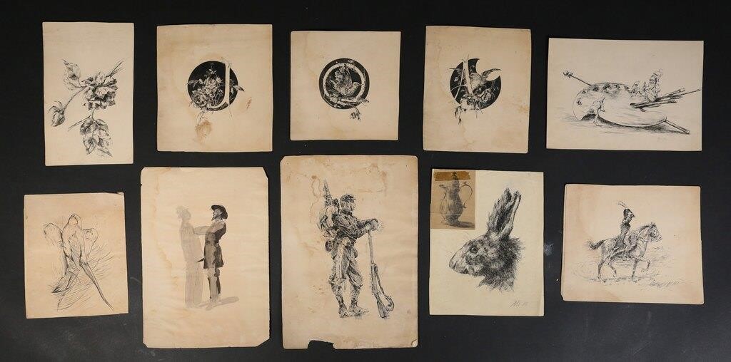 INK DRAWINGS FROM THE COLLECTION