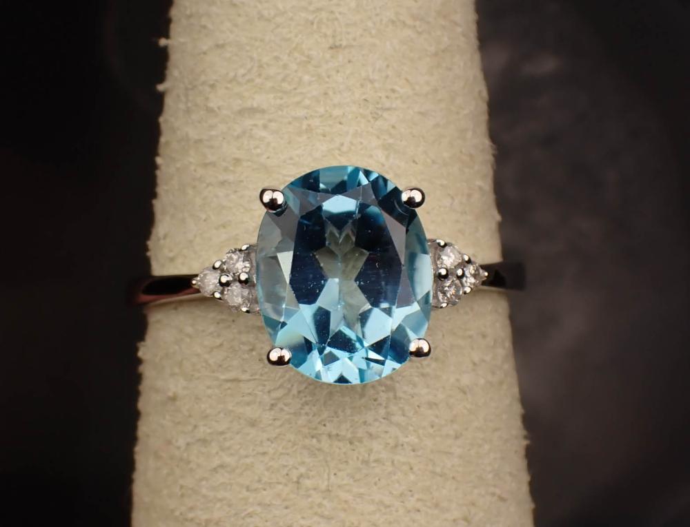 BLUE TOPAZ DIAMOND AND FOURTEEN 342135