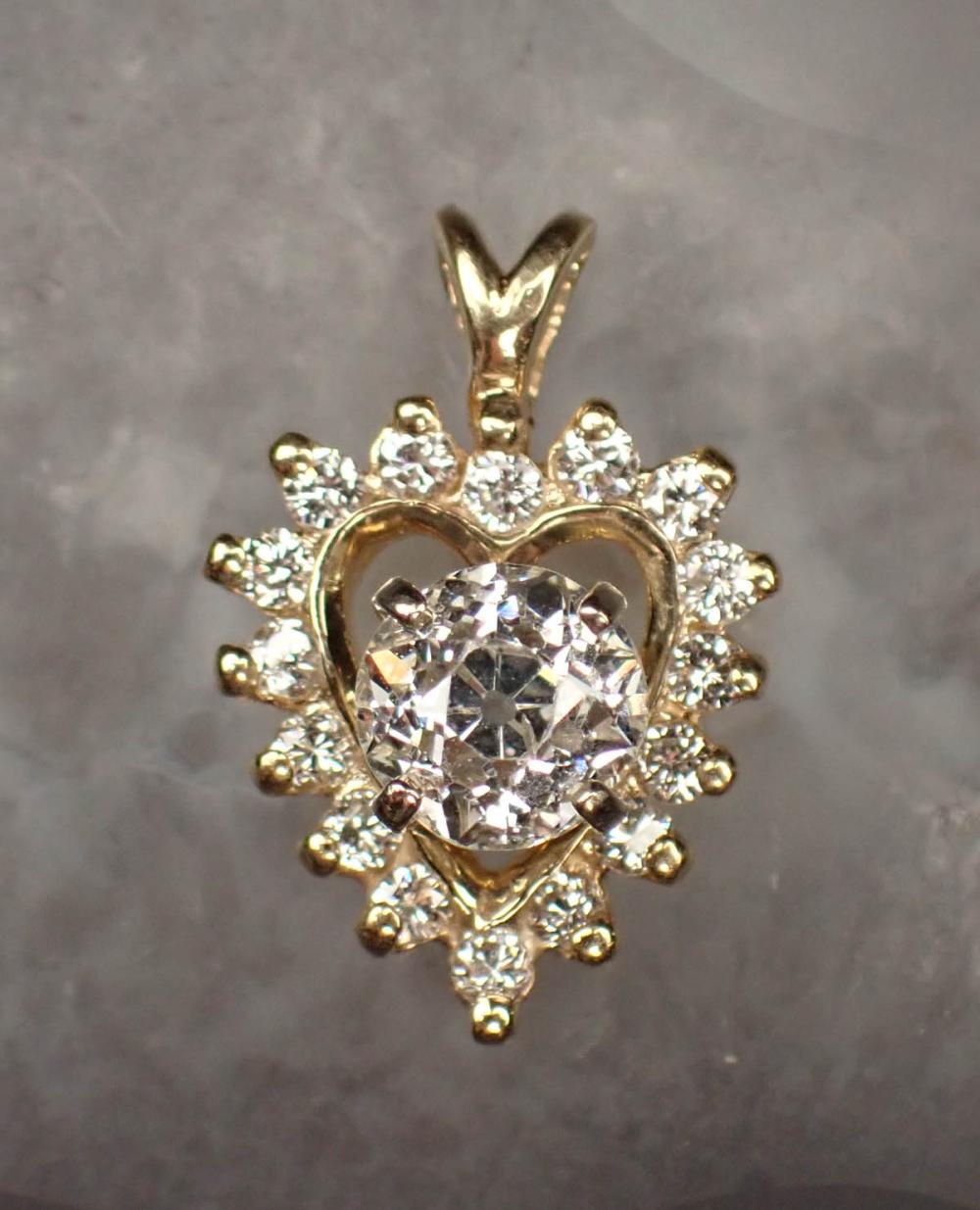 DIAMOND AND FOURTEEN KARAT GOLD 34213c