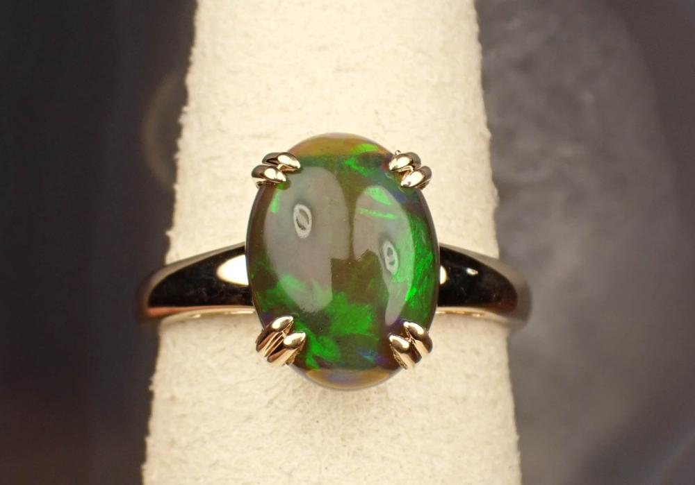 ETHIOPIAN BLACK OPAL AND FOURTEEN 342188