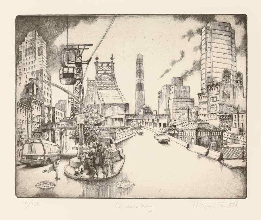 RICHARD PANTELL ETCHING QUEENS 3421aa