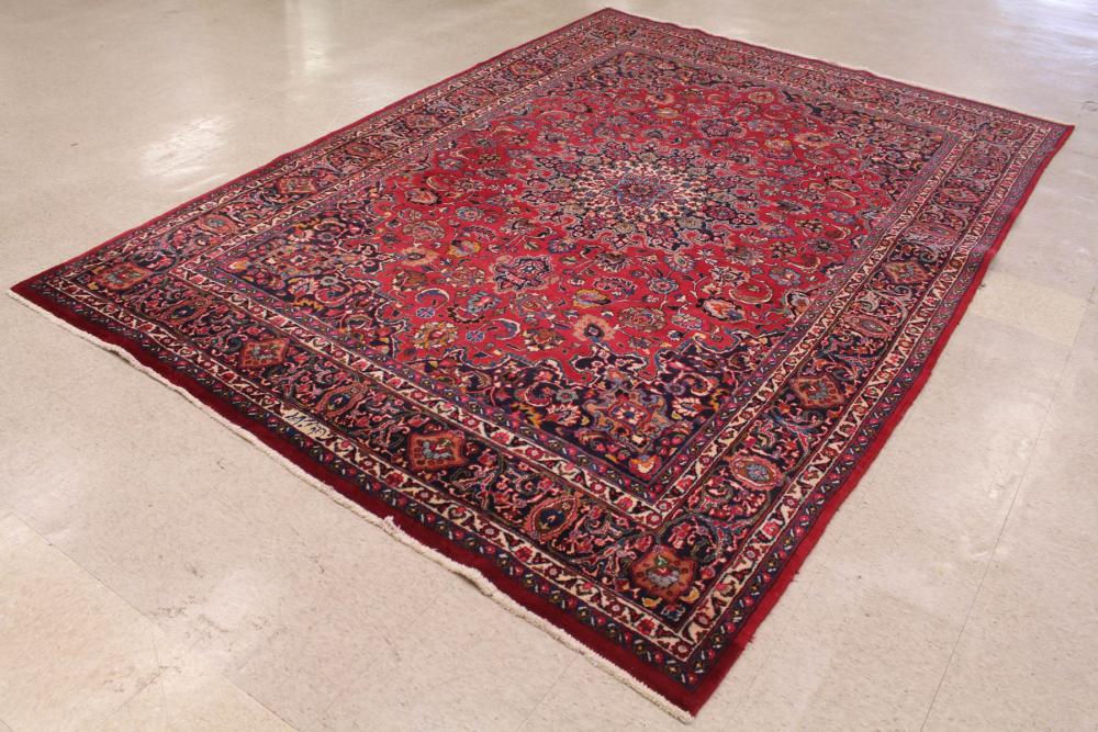 SIGNED AND HAND KNOTTED PERSIAN 3421bf