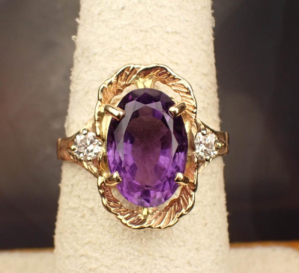 AMETHYST DIAMOND AND FOURTEEN 3421d1