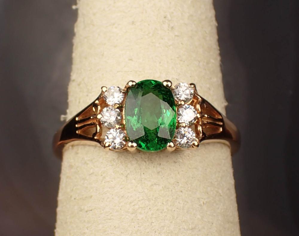 TSAVORITE GARNET DIAMOND AND GOLD 342216