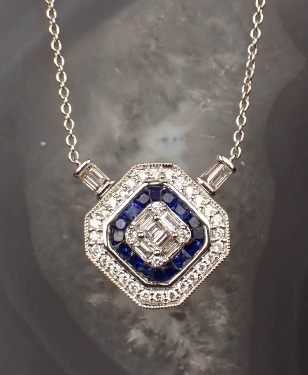 DIAMOND SAPPHIRE AND EIGHTEEN 34221b