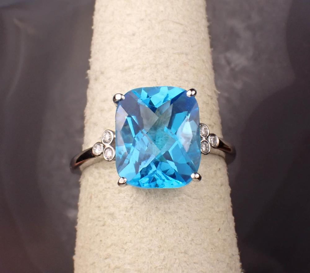 BLUE TOPAZ DIAMOND AND FOURTEEN 342259