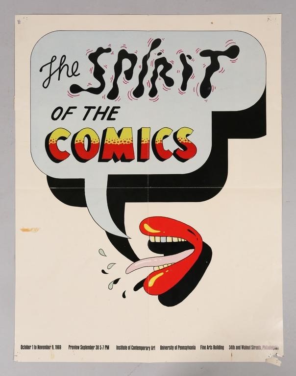THE SPIRIT OF THE COMICS LITHOGRAPHIC