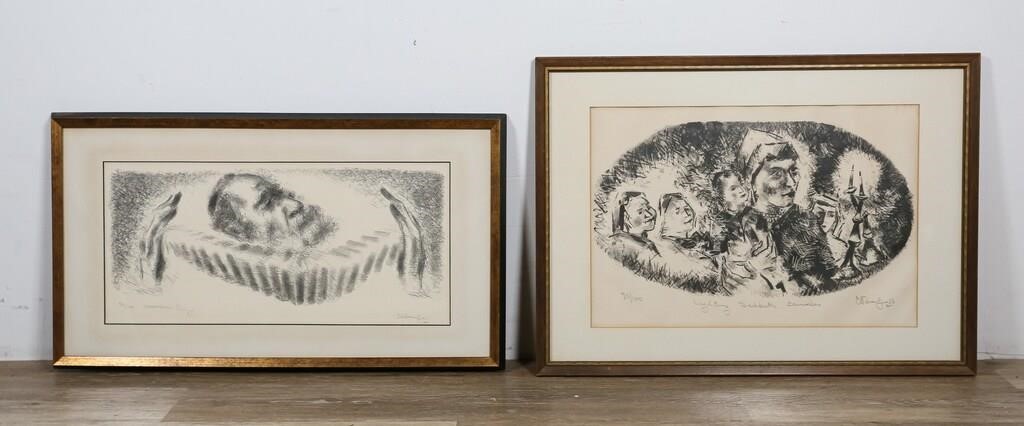 2 CHAIM GROSS LITHOGRAPHSChaim