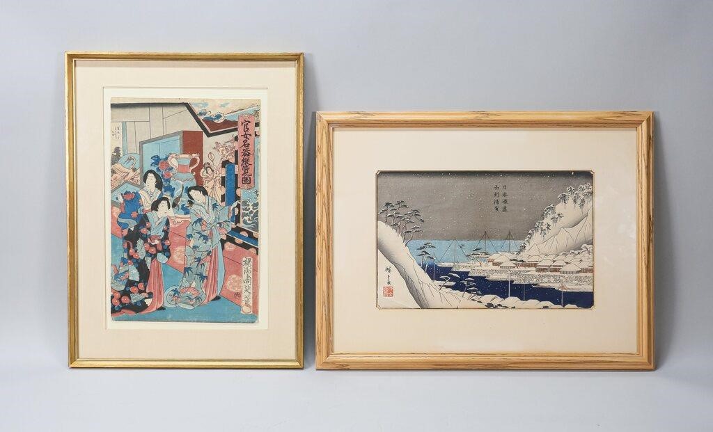 2 JAPANESE WOODBLOCK PRINTS2 Japanese 342319