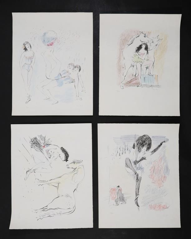 4 MARCEL VERTES LITHOGRAPHS LE 34231f