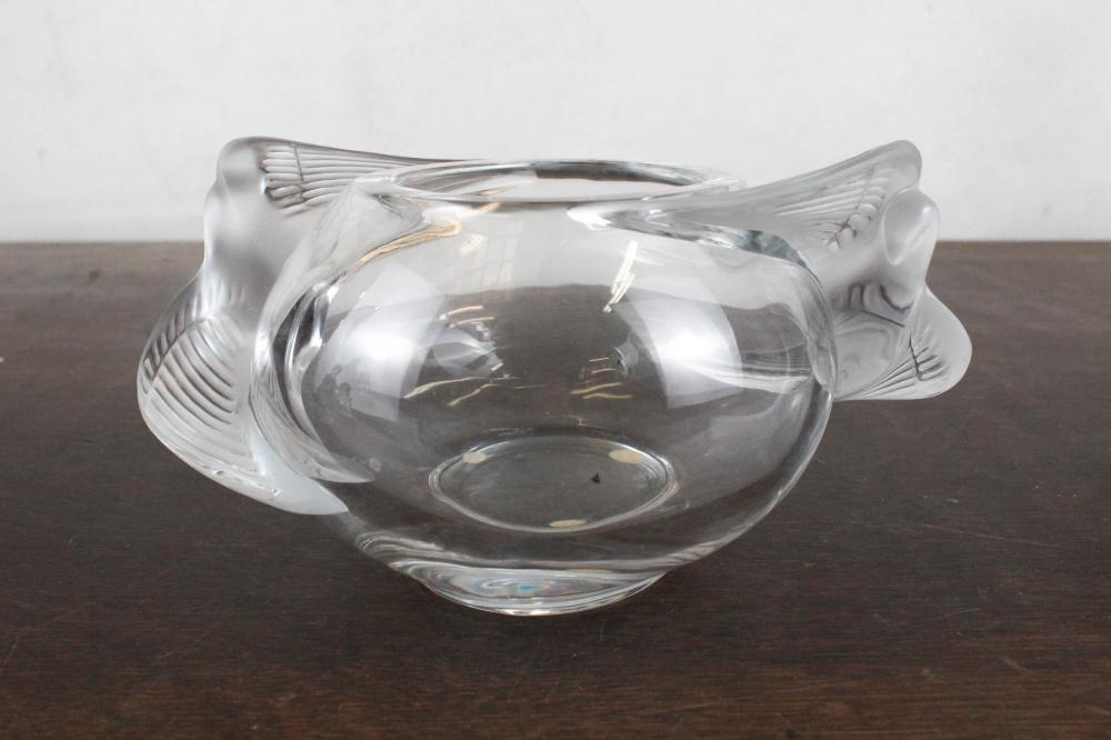 LALIQUE "ADELAIDE" GLASS BOWLLALIQUE