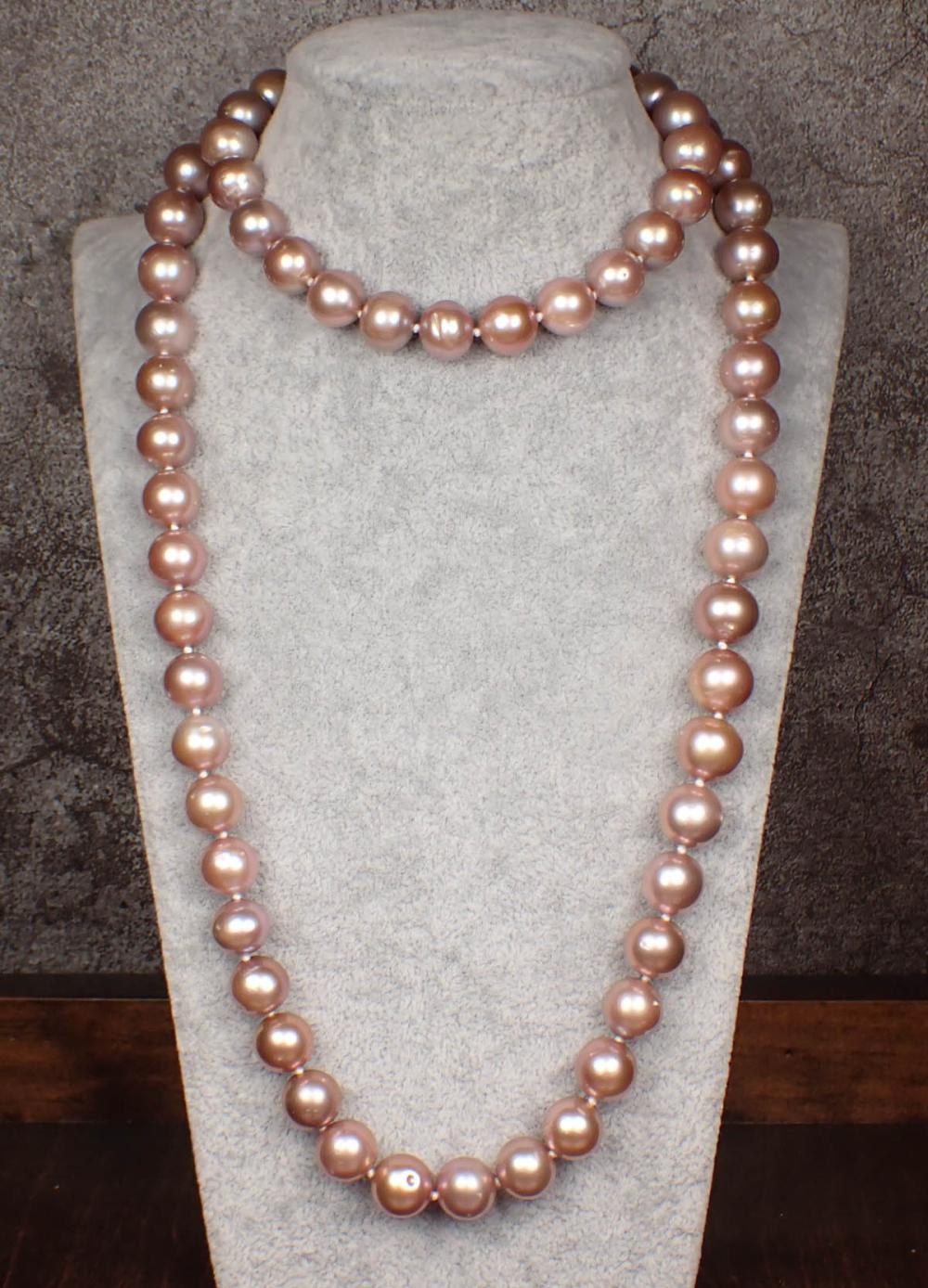 OPERA LENGTH PINK PEARL NECKLACEOPERA 34234d