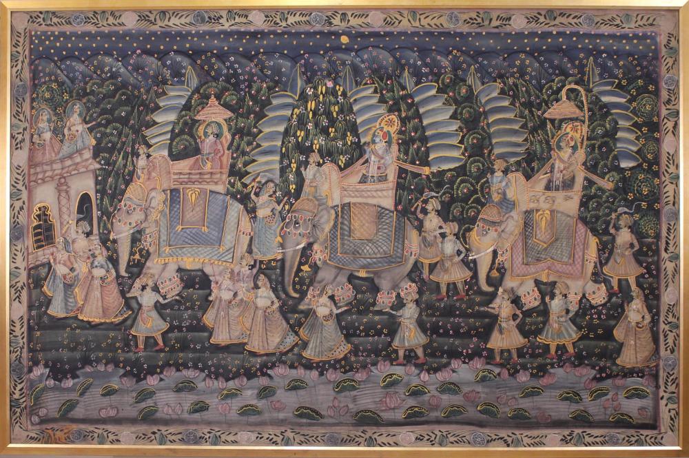 HINDU PICHHWAI PAINTING ON FABRICHINDU 342361