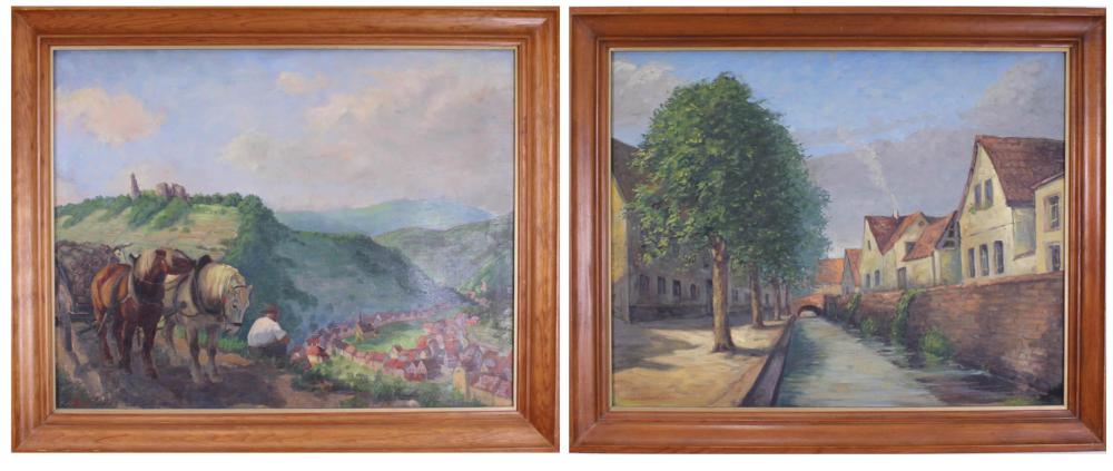 WALTER MAPPES TWO OIL PAINTINGSWALTER 3423c6