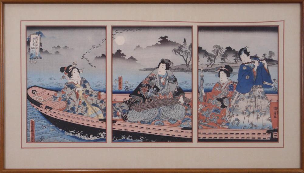 KUNISADA UTAGAWA THREE WOODCUTSKUNISADA 3423d6