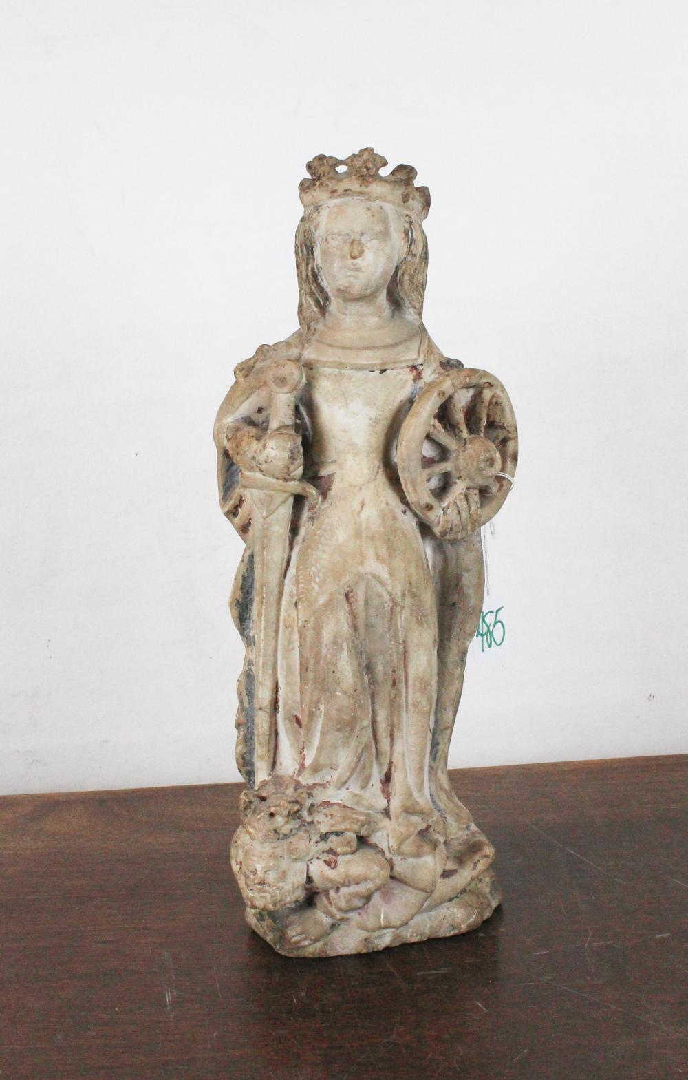 CARVED ITALIAN MARBLE FIGURAL SCULPTURECARVED