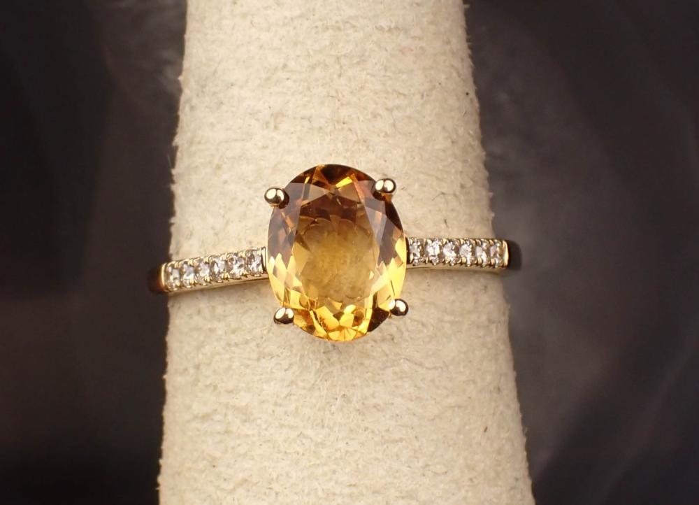 CITRINE DIAMOND AND FOURTEEN KARAT 342406