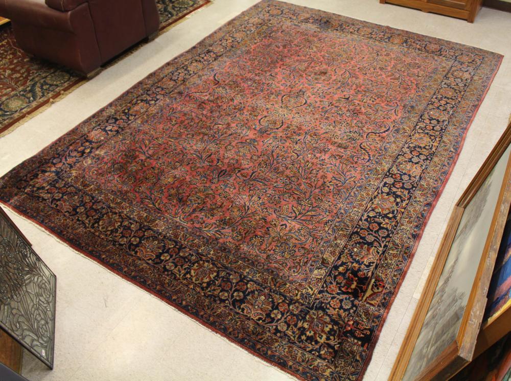 SEMI ANTIQUE PERSIAN KASHAN CARPETSEMI ANTIQUE 342421