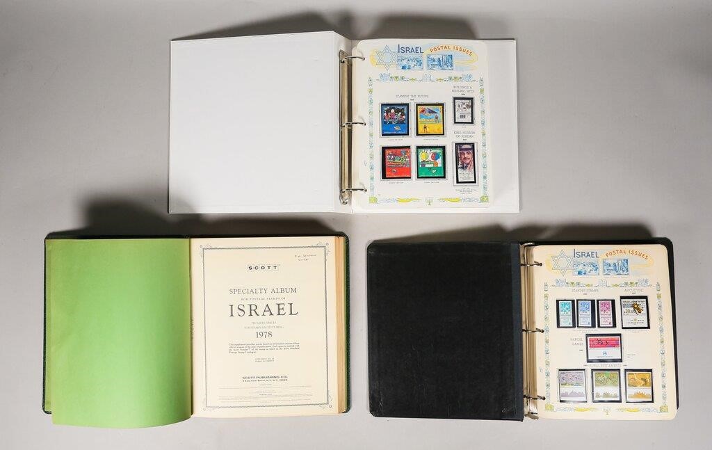 3 ALBUMS OF ISRAEL STAMPS3 albums 34243a