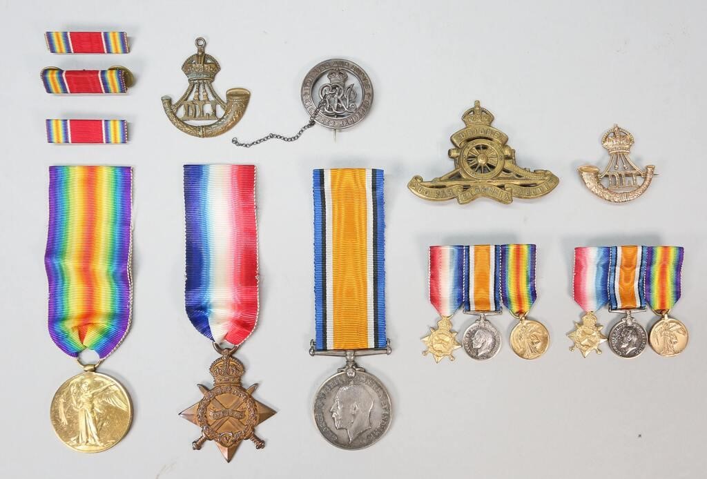 MILITARY MEDALS, RIBBONS AND PINS