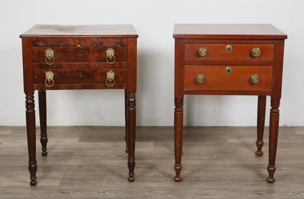 2 19TH CENTURY WORK TABLES OR NIGHTSTANDS2 342479