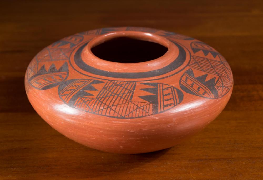 HOPI REDWARE POTTERY BOWLHOPI REDWARE 34249a