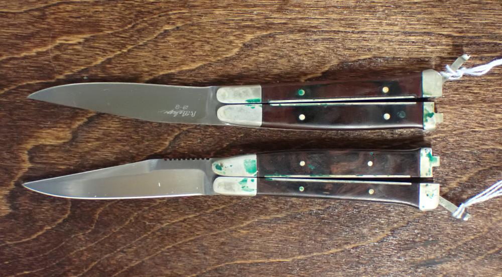 TWO R. NELSON SIGNED BALISONG (BUTTERFLY)